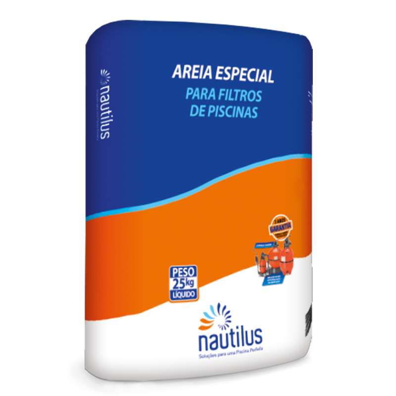 AREIA NAUTILUS SACO 25KG Equipamentos Para Piscinas Filtros E